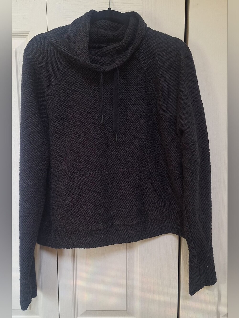 Lrg Euc Offline By Aerie Cowl Neck Waffle Knit Sweater